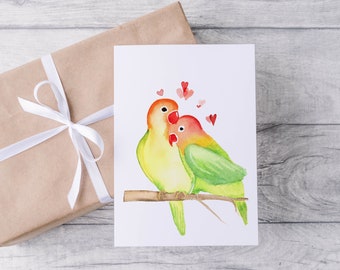 Watercolor greeting card 5X7 without inseparable text art print