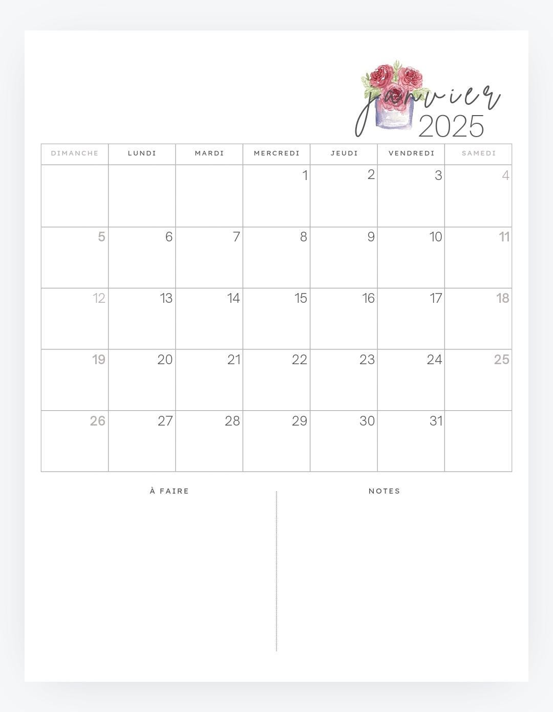 Calendario Mensual Floral Para Julio De 2024 Vector Calendario