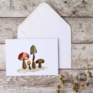 Mushroom greeting card