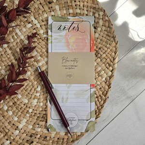 List notepad 3.5x8.5 magnetic watercolor