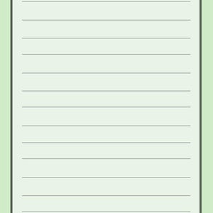 List notepad 3.5x8.5 magnetic watercolor