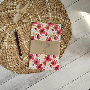 Floral journal recycled paper 40 pages 5.5x8.5