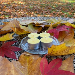 Set of 12 Tealight Candles, 100% Pure Canadian Beeswax image 8