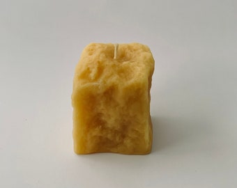 100% Beeswax Rock Shaped Candle