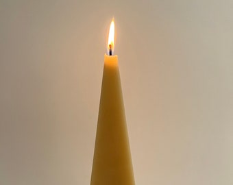 Pyramid Candle, Handmade, Non-Toxic, 100% Beeswax
