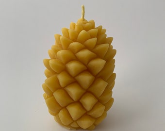 Pine Cone Pure Beeswax Candle