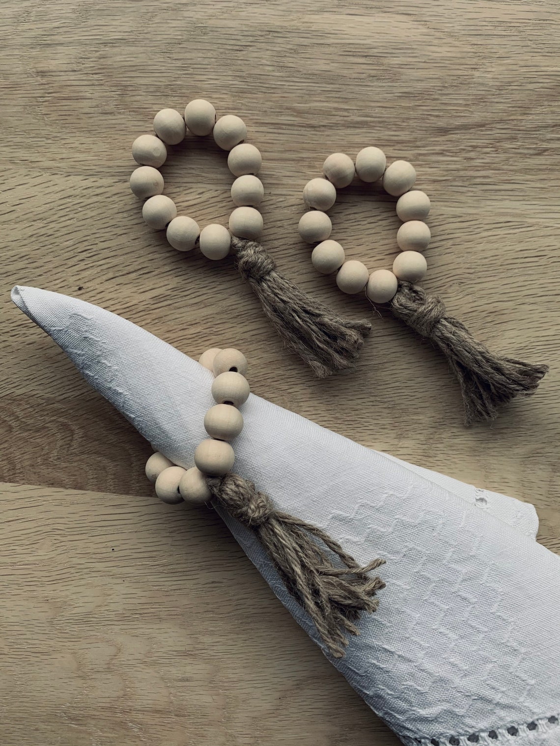 Anneaux De Serviette Or - Lot De 12 - Élastiques Avec Perles - Pour Mariage, Fête, Décoration De Table