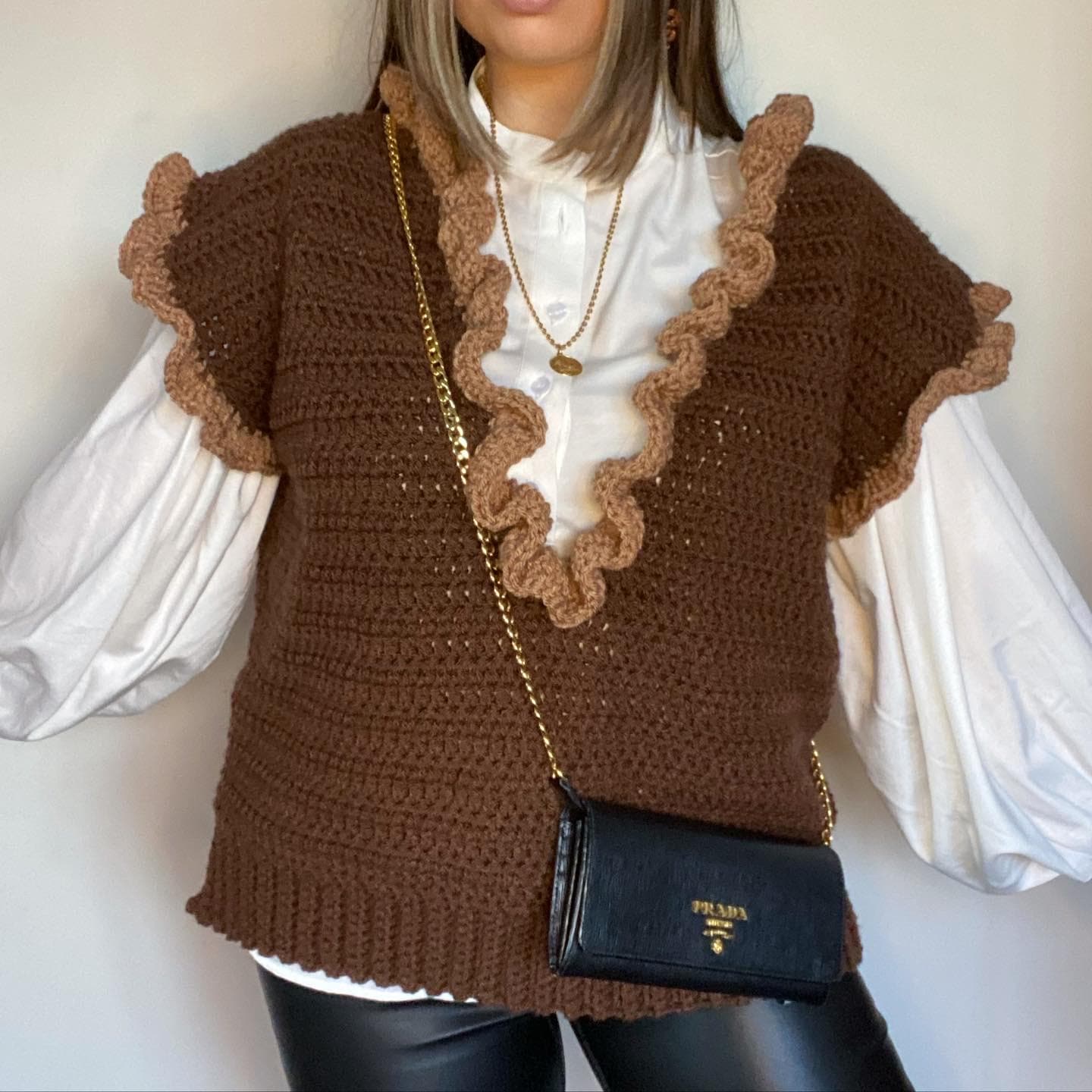Basic Sweater Vest Crochet Pattern Tutorial