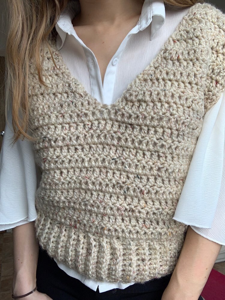 Basic Sweater Vest Crochet Pattern / Tutorial / How to Crochet Etsy UK