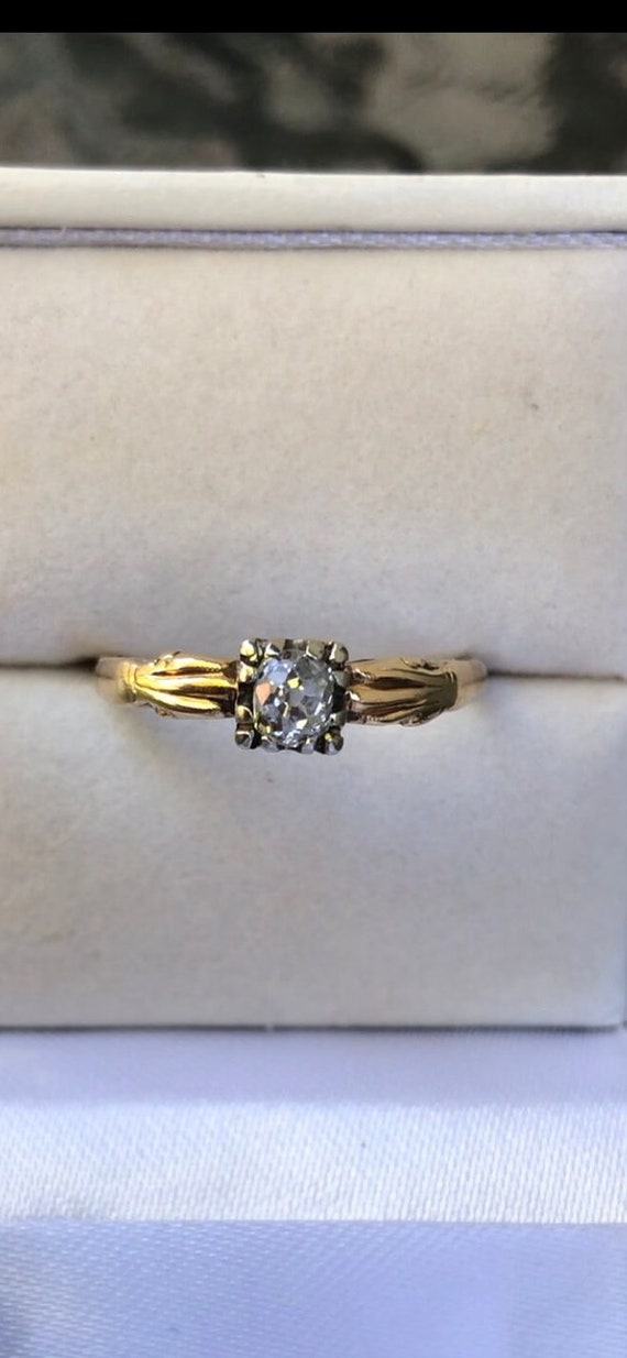 Antique 14k Diamond Ring