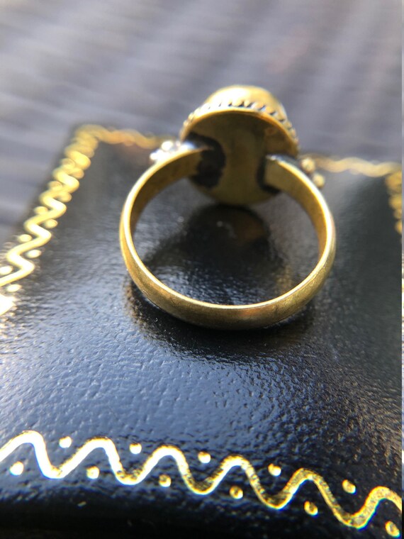 Large Cabochon Moonstone Ring - image 5