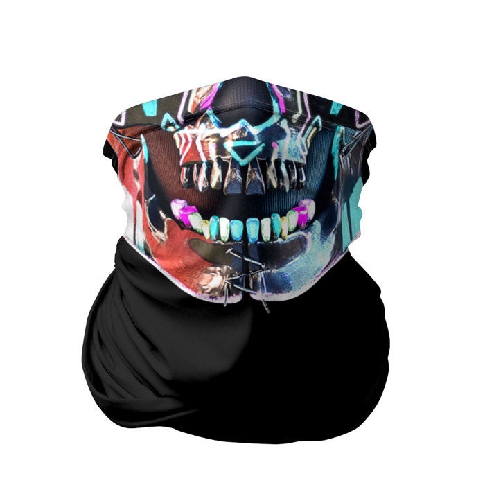 Watch Dogs Legion Skull Neck Gaiter & Face Mask Fashion Etsy
