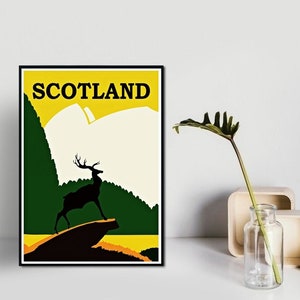 Scotland Travel Print. Scottish Wall Print, Printable Travel Poster. Instant Digital Download, Home Printable Wall Decor. Unique Gift.