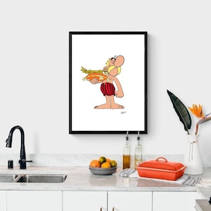 Asterix Poster/Print, Classic Cartoon Wall Print, Printable Wall Art, Instant Digital Download. Unique Gift.Last Minute Gift