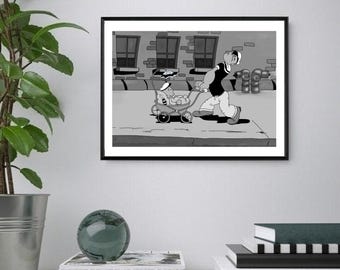 Popeye the Sailor Print: Classic Cartoon Art Poster (Digital Download)