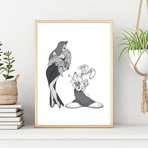 Who Framed Roger Rabbit Poster/Print, Jessica Rabbit Wall Print, Printable Wall Art, Instant Digital Download. Unique Gift.Last Minute Gift