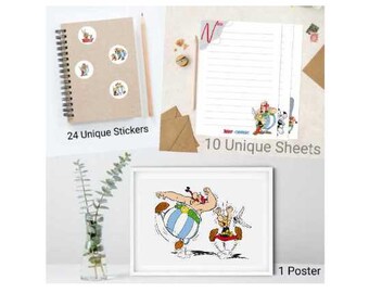 Asterix & Obelix Printable Bundle , Classic Cartoon Character Collection (Digital Download)
