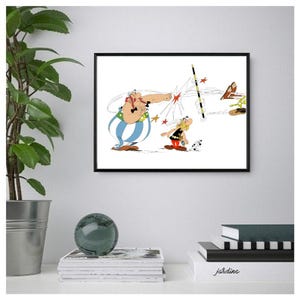 Asterix & Obelix Poster/Print, Classic Comic/Cartoon Wall Print, Printable Wall Art, Instant Digital Download. Unique Last Minute Gift.