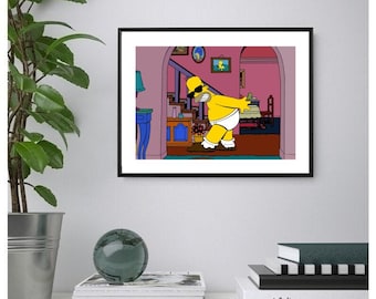 The Simpsons Poster/Print, Classic Comic/Cartoon Wall Print, Printable Wall Art, Instant Digital Download. Unique Gift.Last Minute Gift