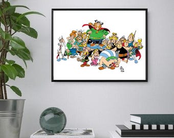 Asterix Poster: Classic Cartoon Art Print (Digital Download)