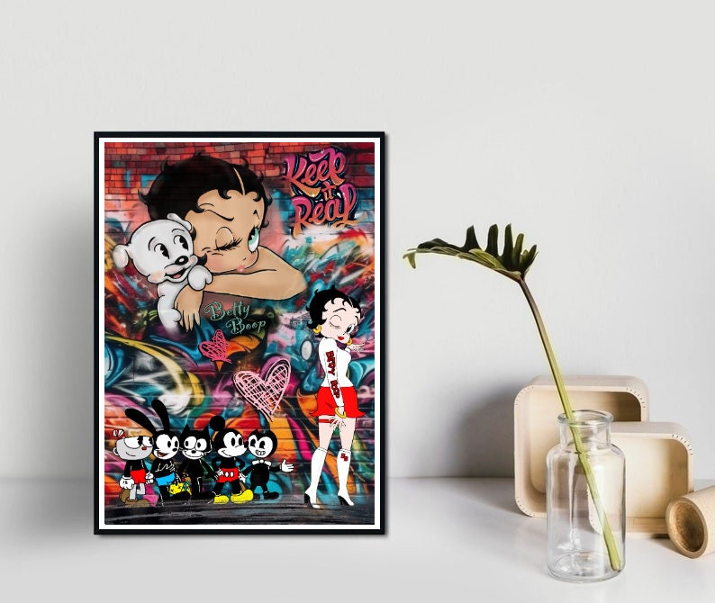 Betty Boop Cartoon Comic Character Premium Matte Vertical Posters