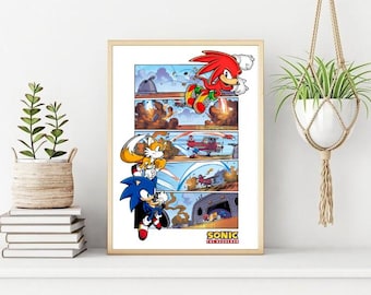 Poster di personaggi di videogiochi classici: stampabile, stile arcade (download digitale)