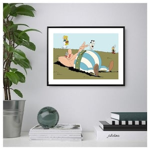 Asterix & Obelix Poster/Print, Classic Comic/Cartoon Wall Print, Printable Wall Art, Instant Digital Download. Unique Gift.