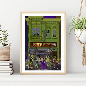 Bobs Burgers Thriller Poster/Print, Classic Comic/Cartoon Wall Print, Printable Wall Art, Instant Digital Download. Unique Gift.