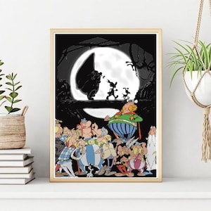Asterix and Obelix Poster/Print, Classic Comic Printable Wall Art, Instant Digital Download. Unique Gift.Last Minute Gift