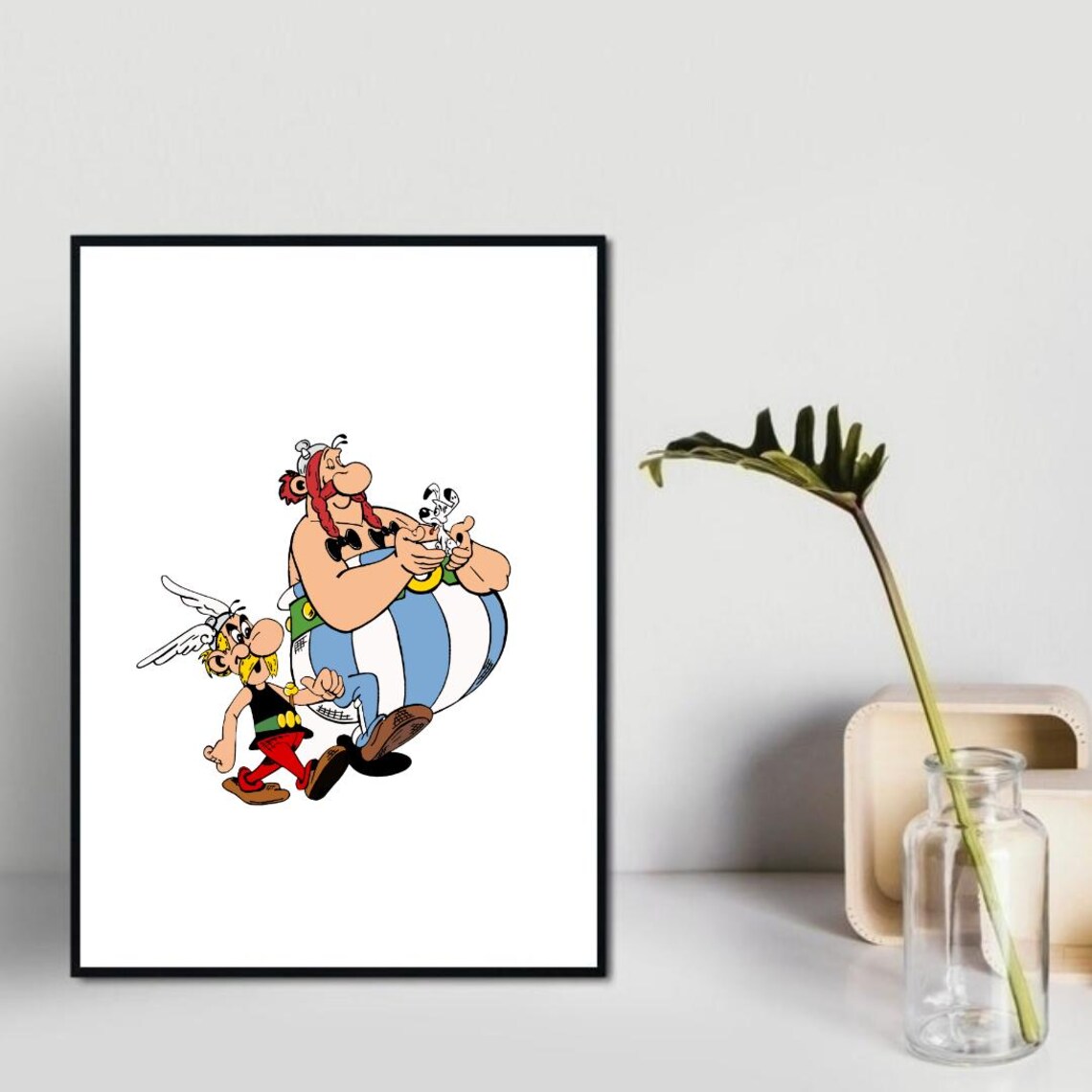 Asterix and Obelix Poster: Classic Cartoon Art Print (digital Download ...