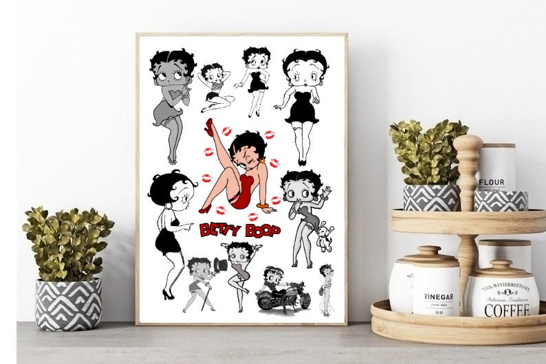 Betty Boop Print/poster Classic Character Printable Wall Art - Etsy