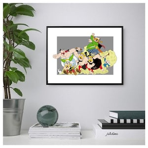 Asterix & Obelix Poster/Print, Cartoon Wall Print, Printable Wall Art, Instant Digital Download. Unique Gift.Last Minute Gift