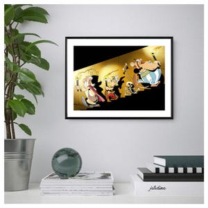Premium Asterix & Obelix Poster/Print, Comic Character Wall Art, Printable Asterix, Instant Digital Download, Unique Last Minute Gift.