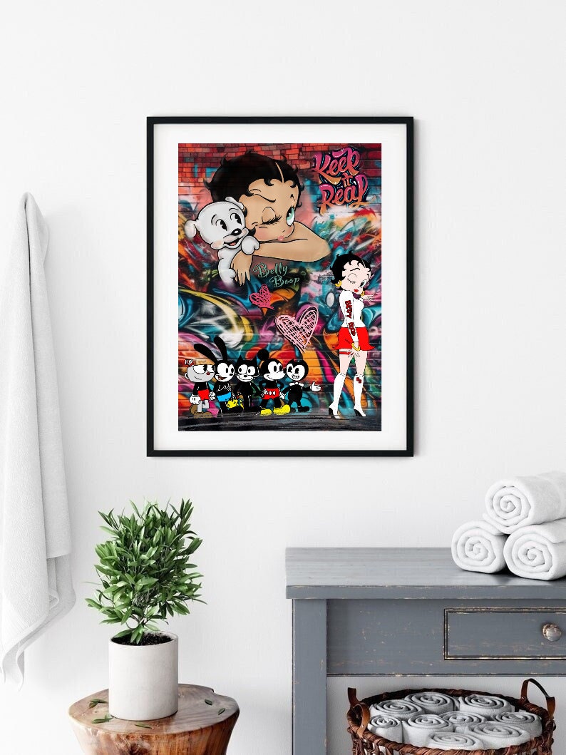 Betty Boop Cartoon Comic Character Premium Matte Vertical Posters