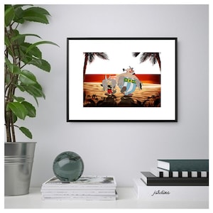 Asterix & Obelix Poster/Print, Classic Comic/Cartoon Wall Print, Printable Wall Art, Instant Digital Download. Unique Gift.Last Minute Gift