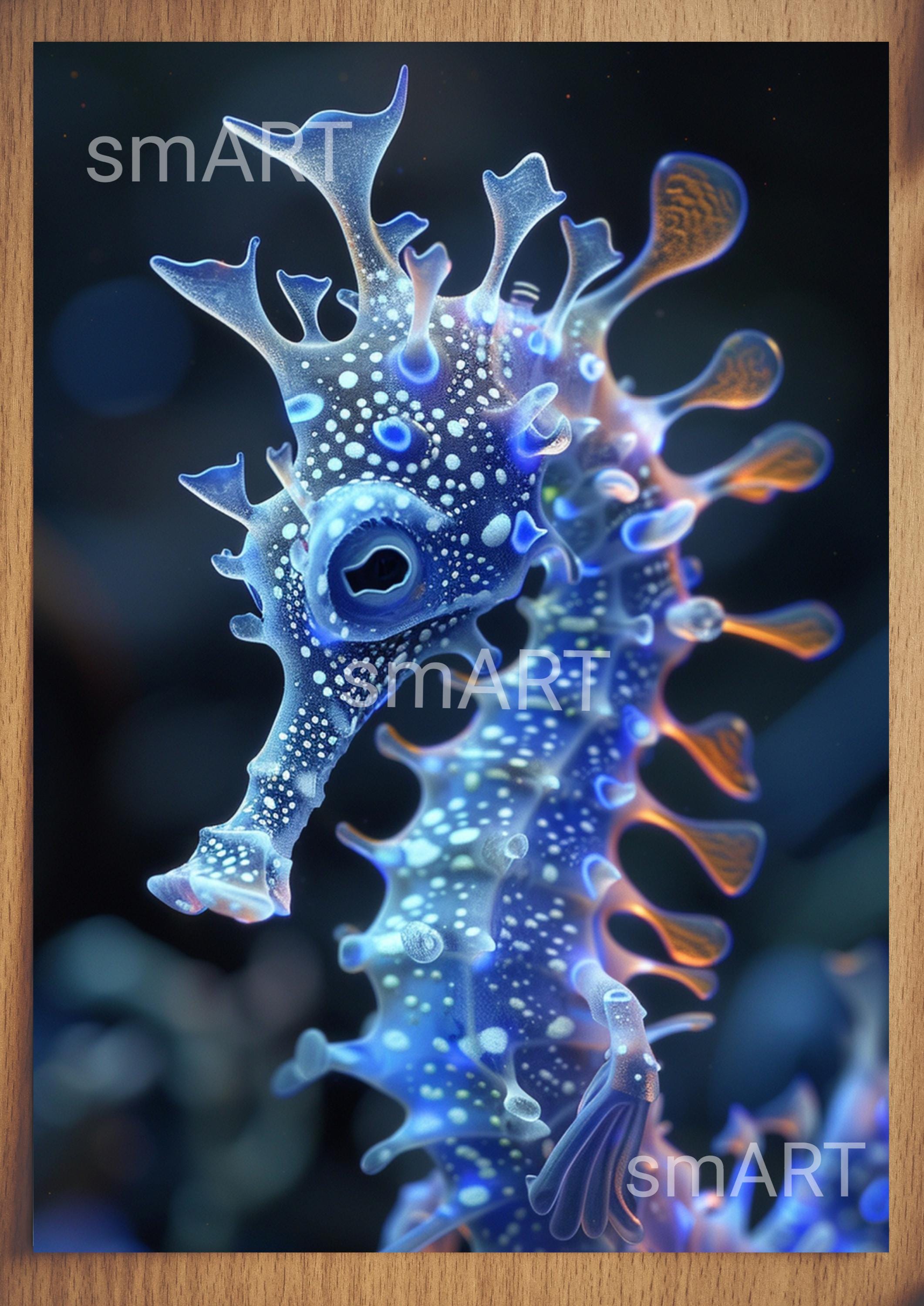 タツノオトシゴのポスター/プリント、海を描いたウォールアート