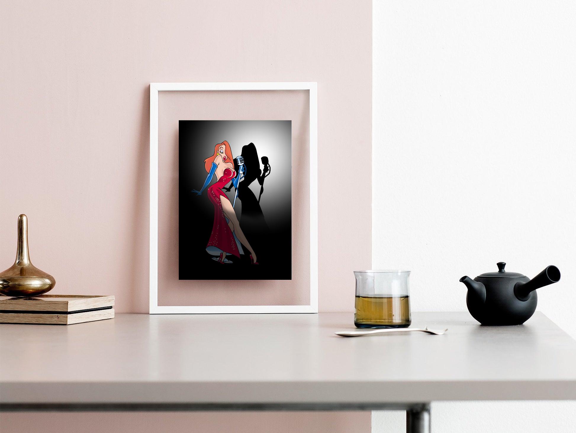 Jessica Rabbit Poster: Who Framed Roger Rabbit Wall Art (digital ...