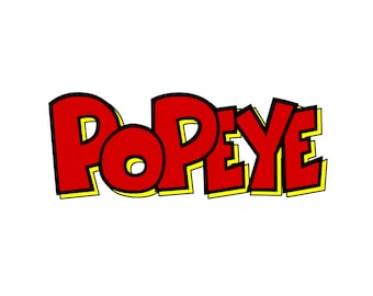 Popeye Emblem Logo PNG: Klassische Cartoon Datei (Digitaler Download) Digitale Kunst