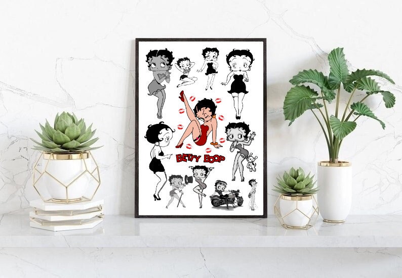 Betty Boop Print/poster Classic Character Printable Wall Art - Etsy