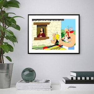 Asterix, Obelix & Dogmatix Poster/Print, Classic Comic/Cartoon Wall Print, Printable Wall Art, Instant Digital Download. Unique Gift.