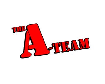 Archivo de corte/impresión del logotipo del Equipo A – Serie de televisión clásica (descarga digital)