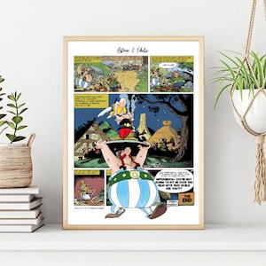Asterix & Obelix Poster/Print, Classic Comic/Cartoon Wall Print, Printable Wall Art, Instant Digital Download. Unique Gift.Last Minute Gift