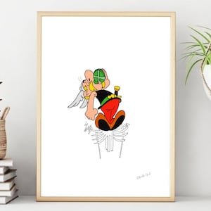 Asterix Poster/Print, Classic Cartoon Wall Print, Printable Wall Art, Instant Digital Download. Unique Gift.Last Minute Gift