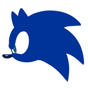 SVG - Classic Character, Video Game, Comic, Cartoon, TV, Movie, Sonic - Digital Download - Cutting File
