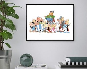 Asterix the Gaul Poster: Classic Cartoon Art Print (Digital Download)