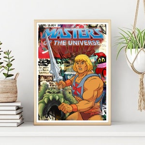レトロな 80 年代の漫画キャラクターのグラフィティ ポスター/プリント、クラシック漫画の印刷可能なウォール アート、すぐにデジタル ダウンロード可能。ユニークなギフト。