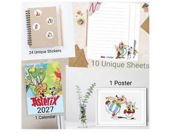 Asterix & Obelix Printable Bundle , Classic Cartoon Character Collection (Digital Download)