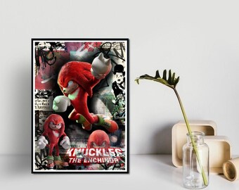 Sonic & Knuckles Sega Genesis Glossy Promo Ad Poster – Reproduction, Unframed G0128