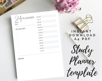 Law School - Study Planner Template PDF Printable