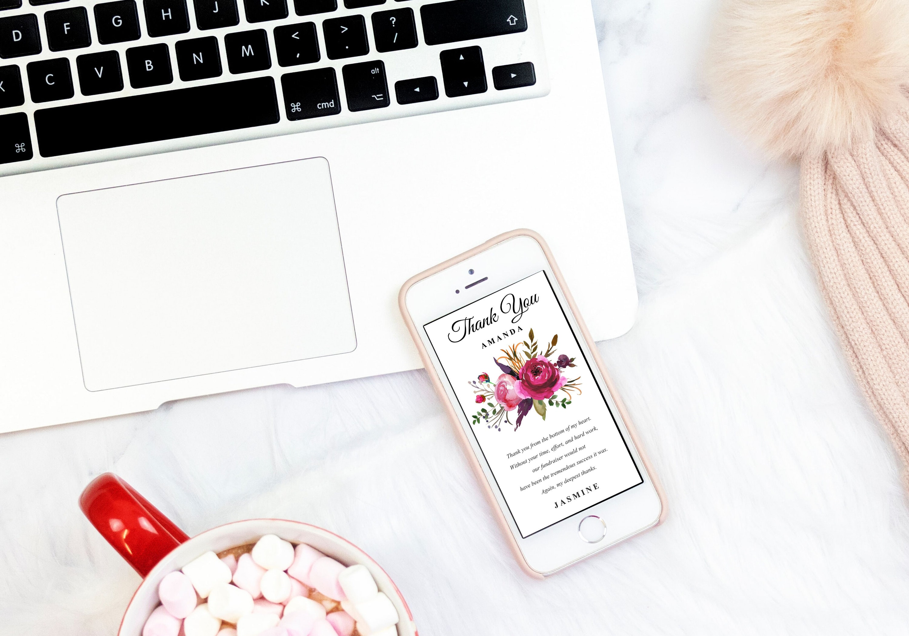 Virtual Thank You Card Digital Thank You Cards Thank You Etsy